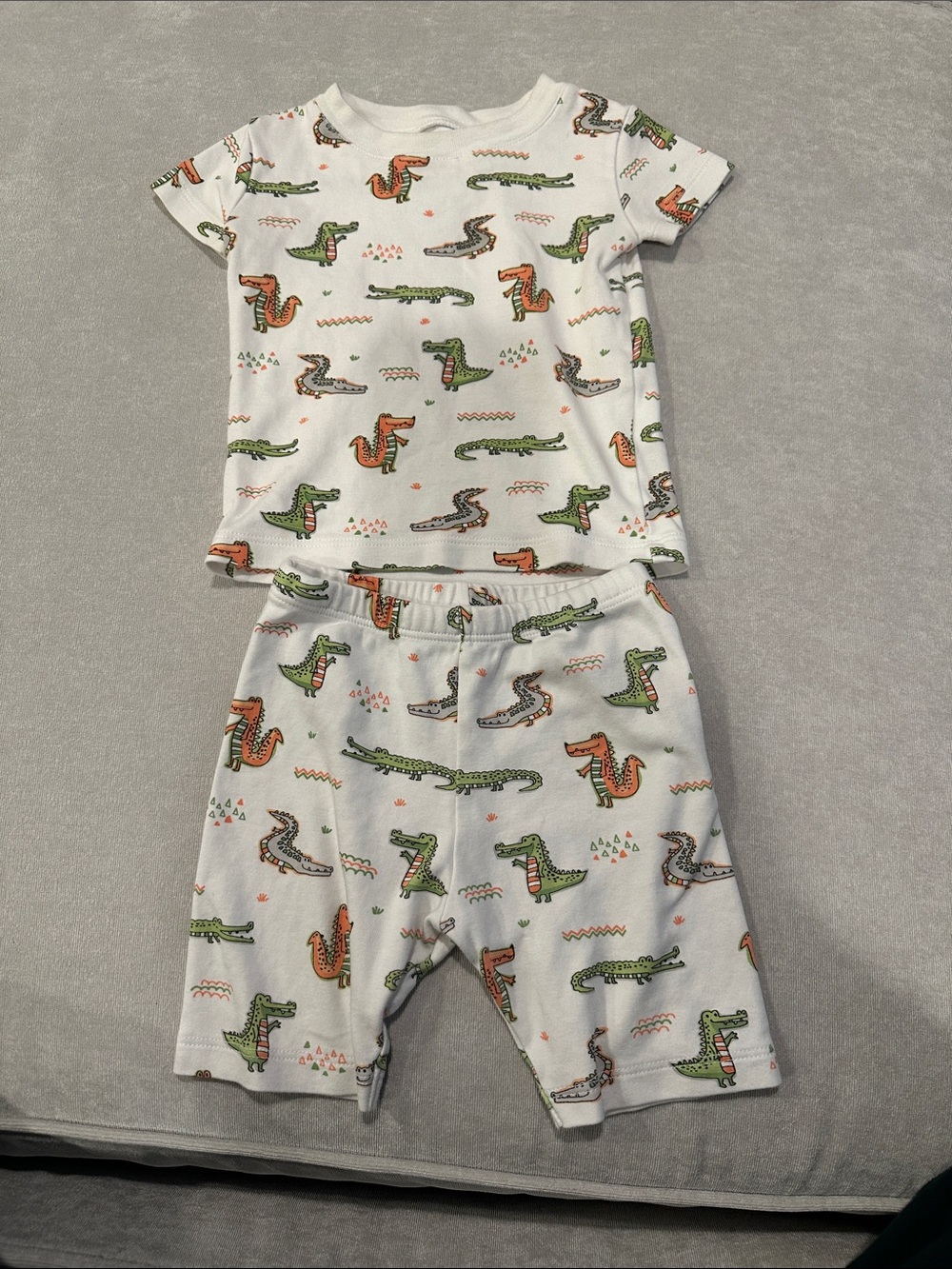 Kissy Kissy Crocodile Print Pajama Set